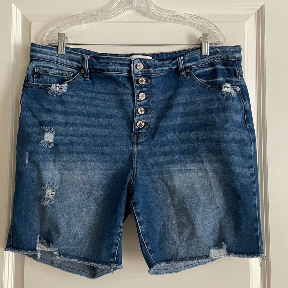 KanCan Button Fly Jean Shorts